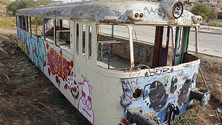What does the future hold for an abandoned old train on the Costa del Sol?