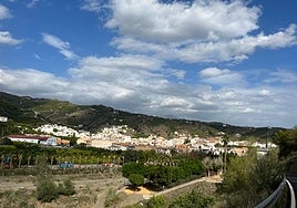 Panoramic view of Benamargosa, in a file image.