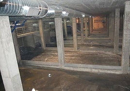 Storm tank in Alcalá de Guadaira in Seville province.