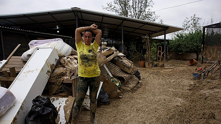 Cloti, clawing her life back after the 'Dana' storm hit Malaga: 'At least I can now get into my house'