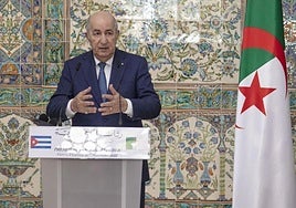 The president of Algiers, Abdelmadjid Tebboune.