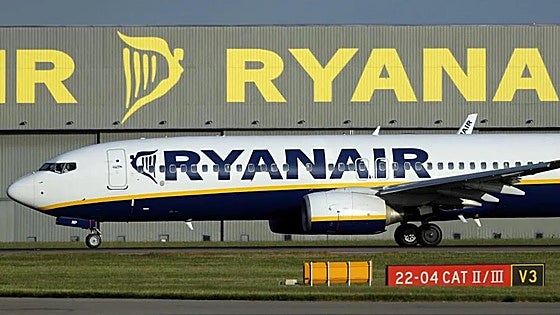 Passenger arrested after urinating in aisle on Ryanair flight from UK to Spain