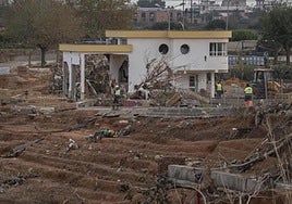 Just one of the homes affected by the Dana as it passed over Torrent in Valencia.