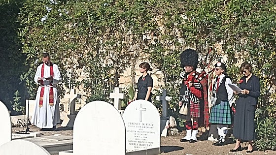 RBL Spain South comes together for Remembrance Day service at English cemetery in Malaga