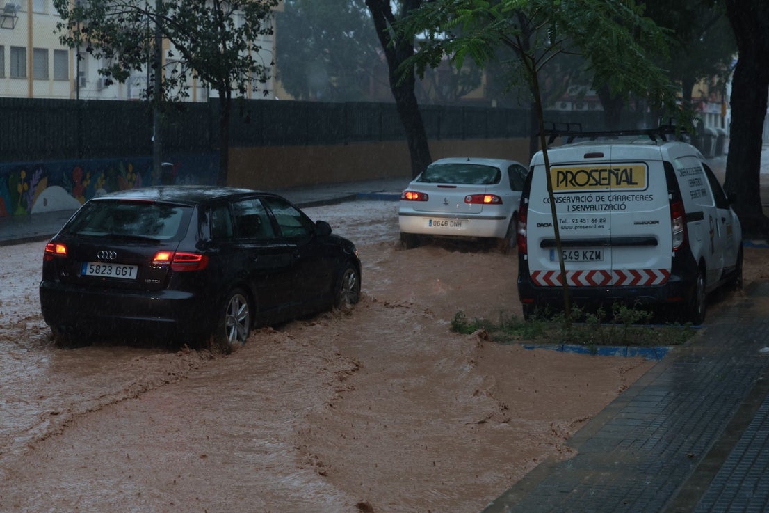 The latest 'Dana' storm sweeps through Malaga and these are the scenes it is leaving in its wake