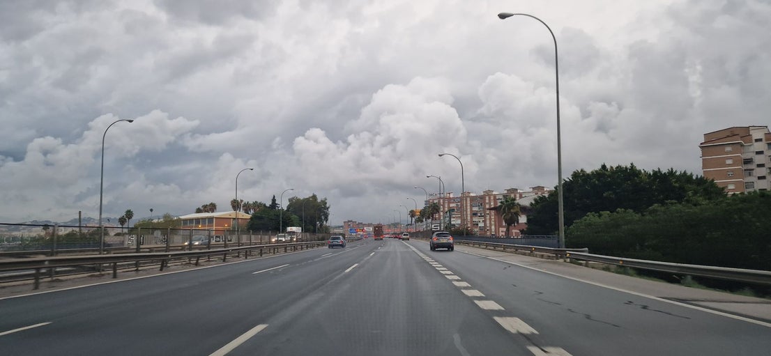 The latest 'Dana' storm sweeps through Malaga and these are the scenes it is leaving in its wake