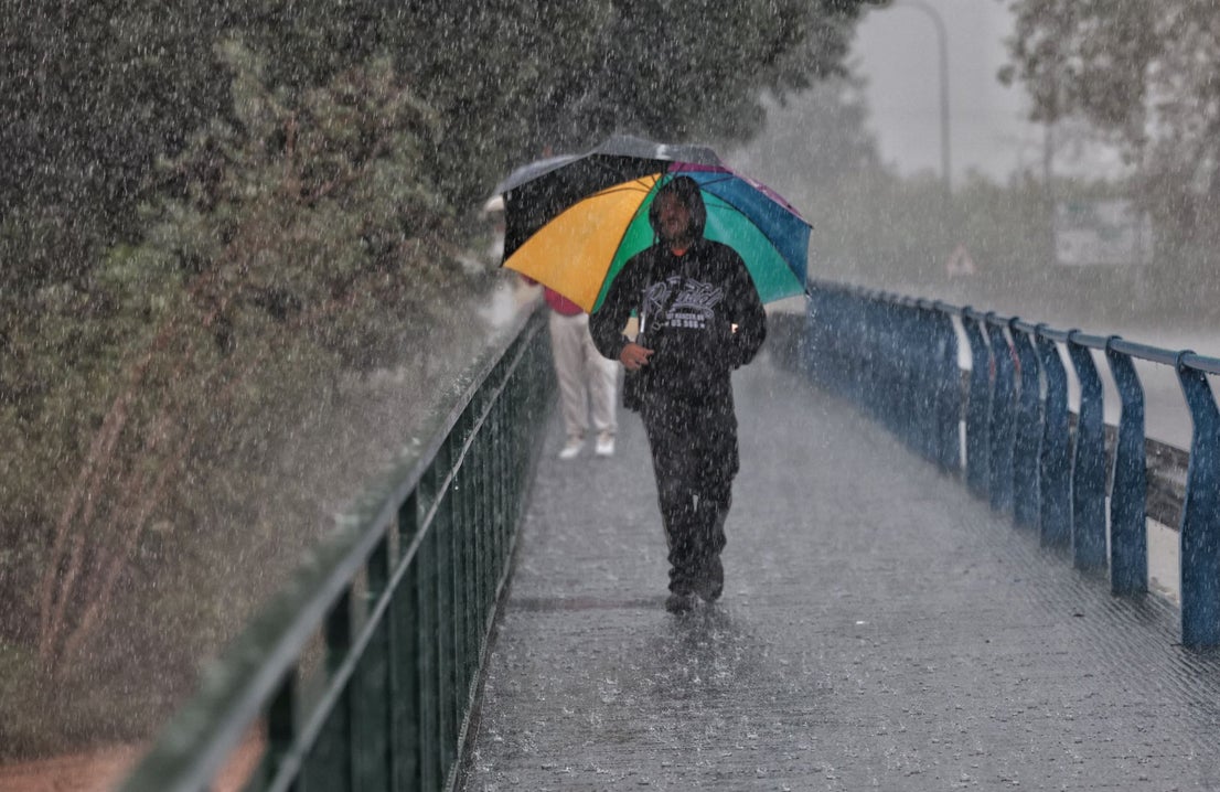 The latest 'Dana' storm sweeps through Malaga and these are the scenes it is leaving in its wake