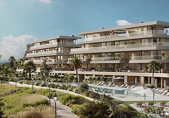 Computer image of the project to be developed by Aedas Homes in Estepona.