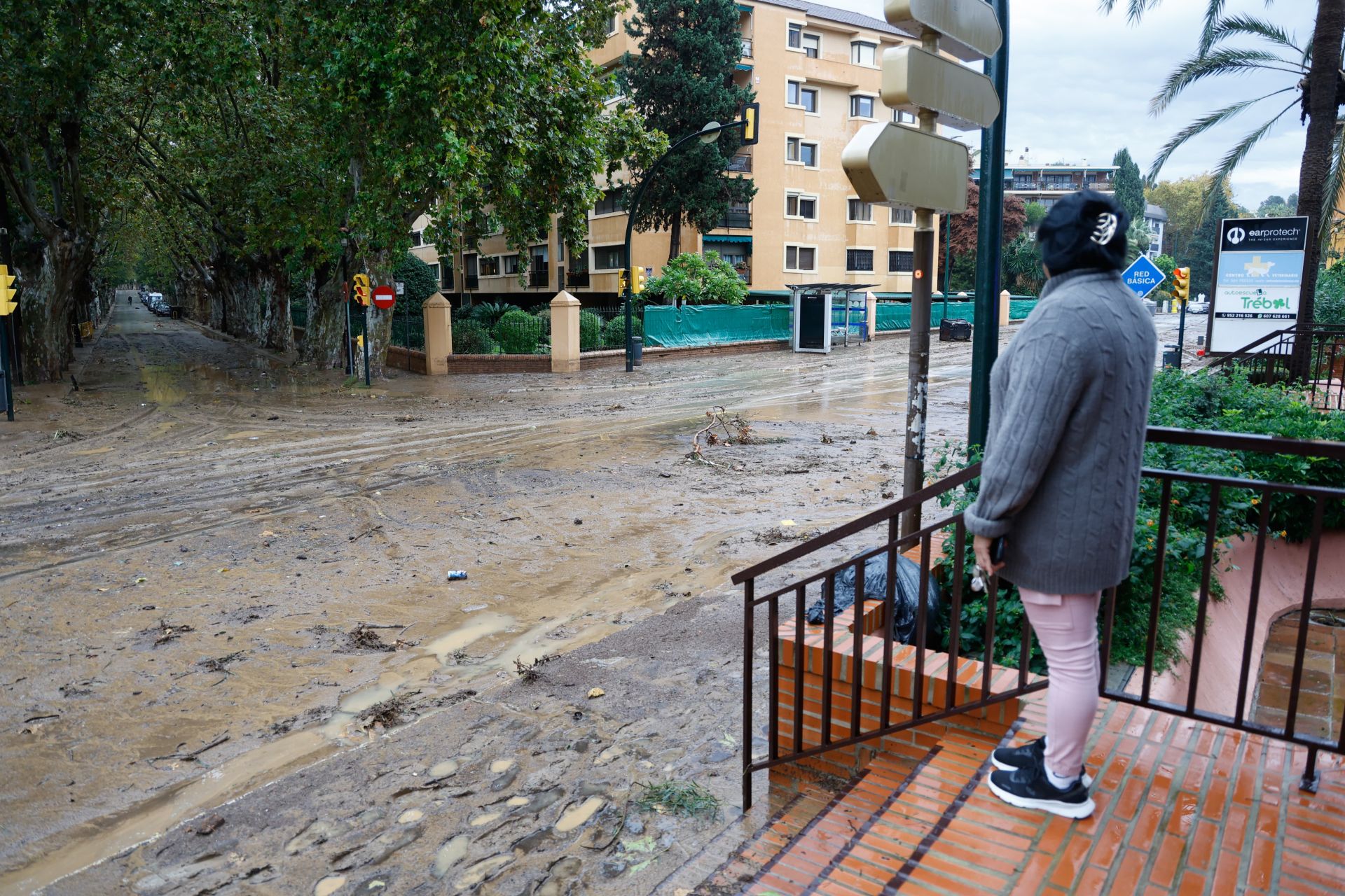 The latest 'Dana' storm sweeps through Malaga and these are the scenes it is leaving in its wake