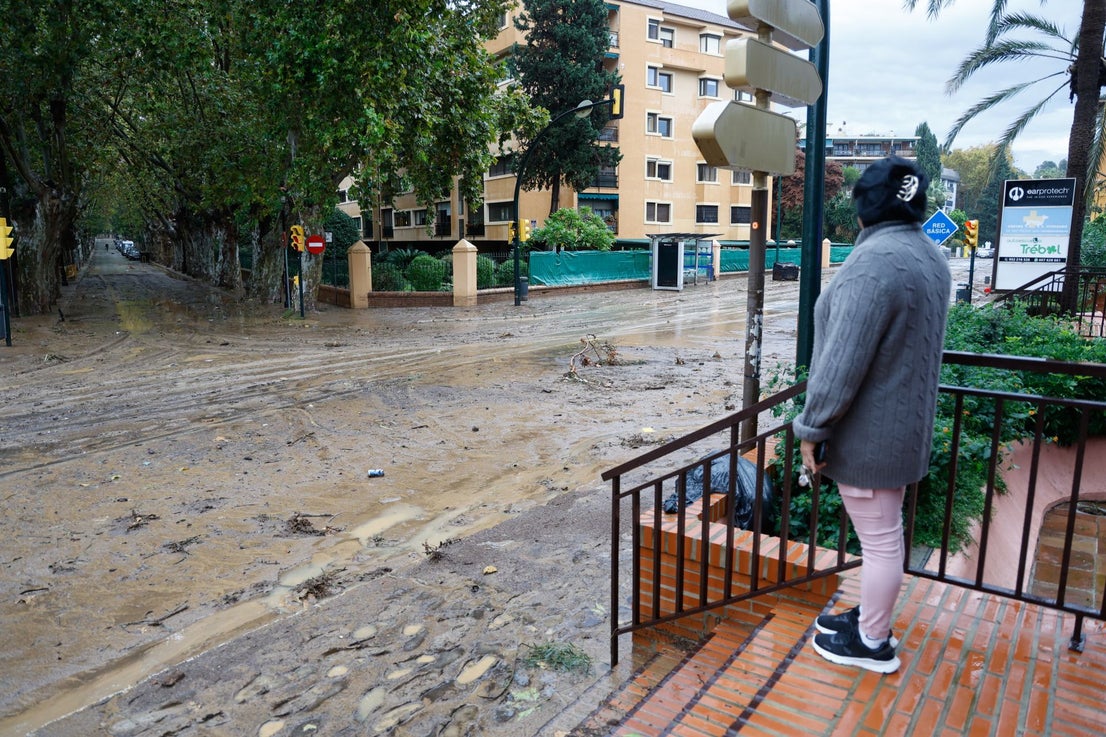 The latest 'Dana' storm sweeps through Malaga and these are the scenes it is leaving in its wake