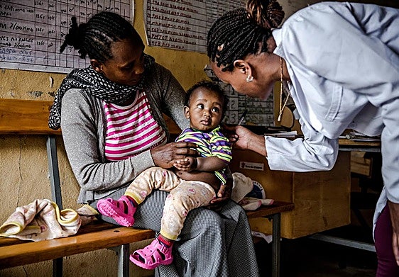 The partnership offers the vaccines to children in Africa.