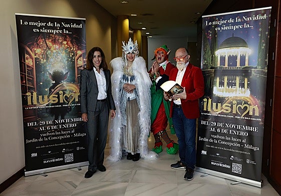 The councillor for environmental sustainability, Penélope Gómez, and the artistic director of the event, Alberto Díaz de la Quintana.