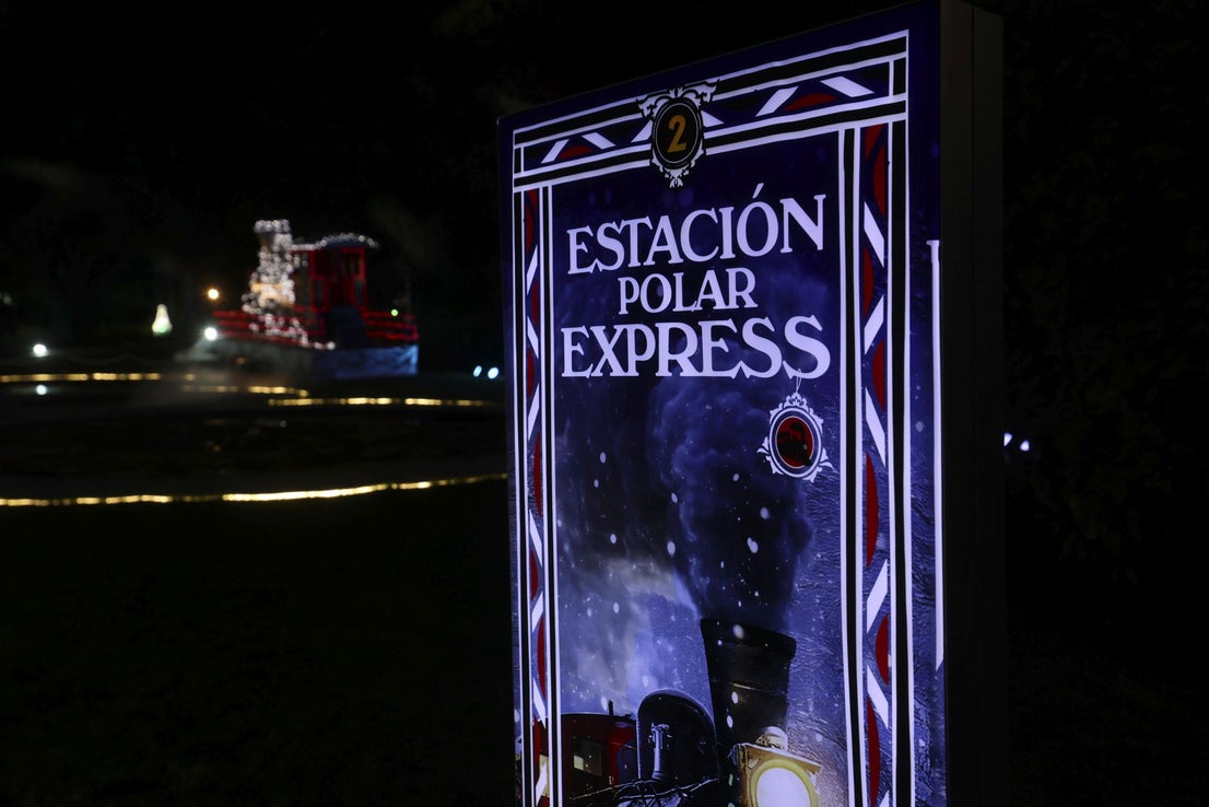 Christmas lights at La Concepción in Malaga