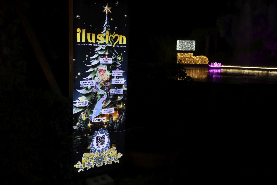 Christmas lights at La Concepción in Malaga