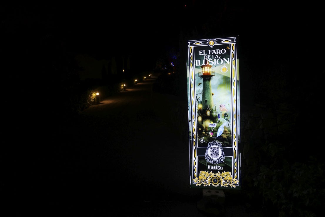 Christmas lights at La Concepción in Malaga