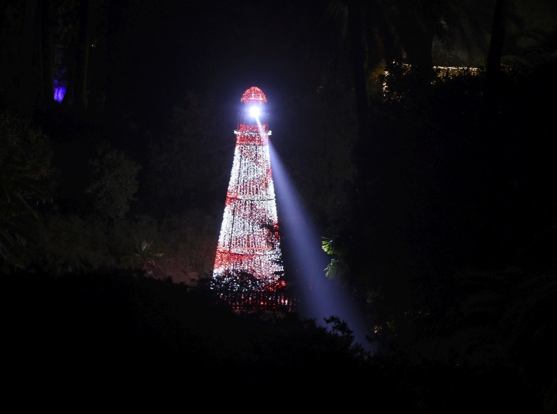 Christmas lights at La Concepción in Malaga