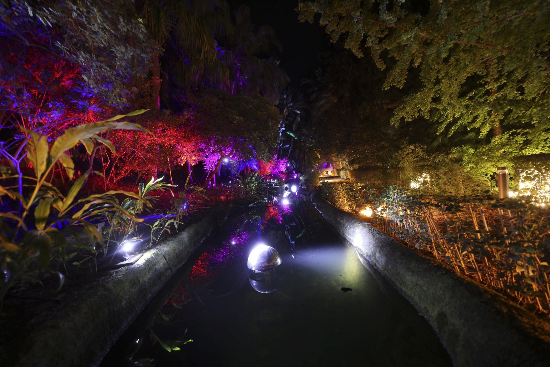 Christmas lights at La Concepción in Malaga