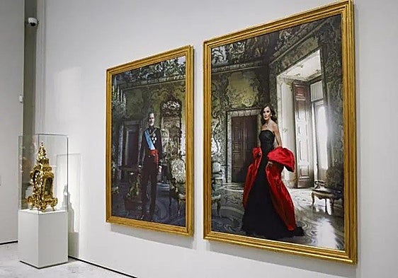 King Felipe and Queen Letizia's portraits unveiled after nine months