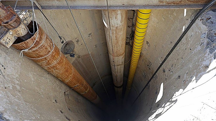 Work to take advantage of surprise underground 'reservoir' near Malaga Airport is now 60% complete