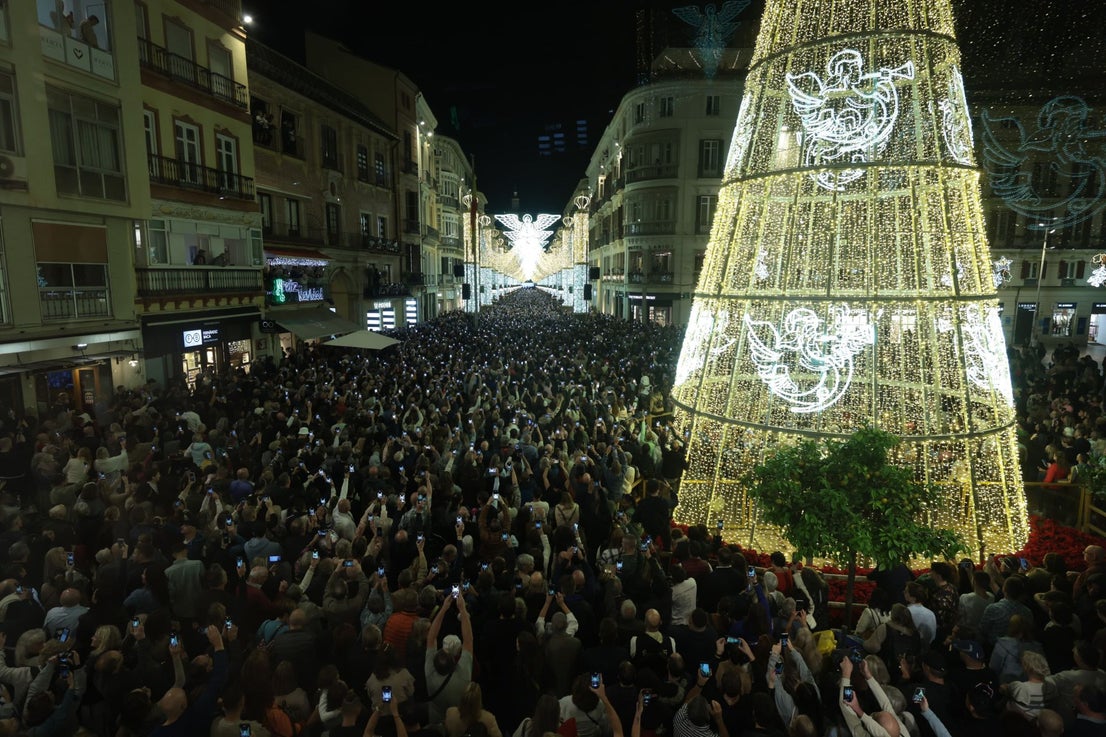 Malaga's big Christmas switch-on - in pictures