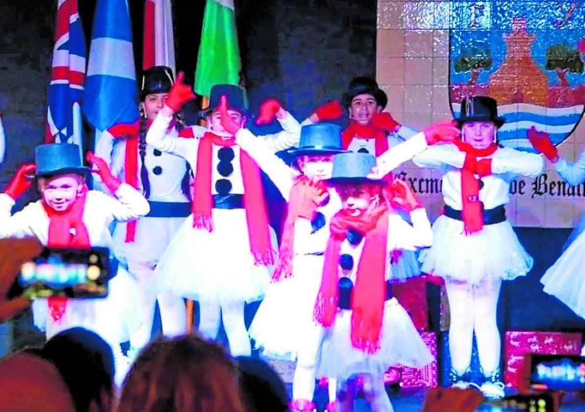 A performance by youngsters during a previous Christmas festival.