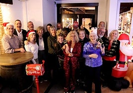 Press Club members after the meal.