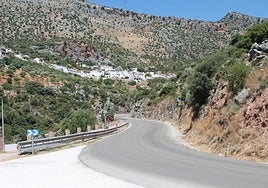Road into Benaoján from Ronda.