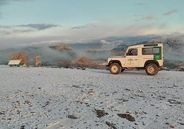 Panoramic view in Malaga's Sierra de las Nieves yesterday afternoon.