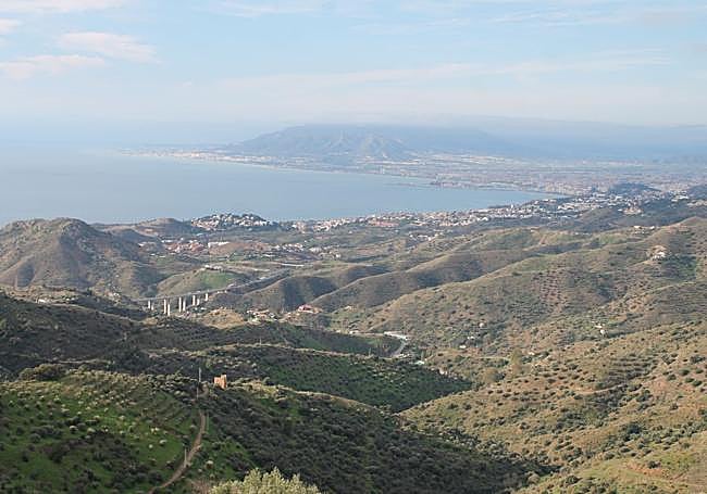 Panoramic view of the Bay of Malaga.
