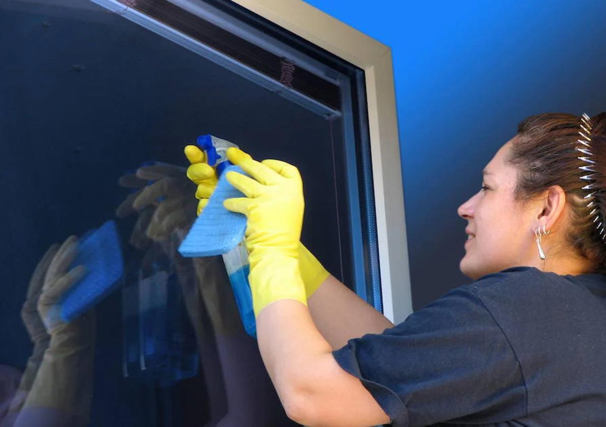 File image of a domestic worker.