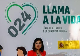 Flashback to the launch of the 024 telephone number in 2022, the 24-hour suicide hotline in Spain.