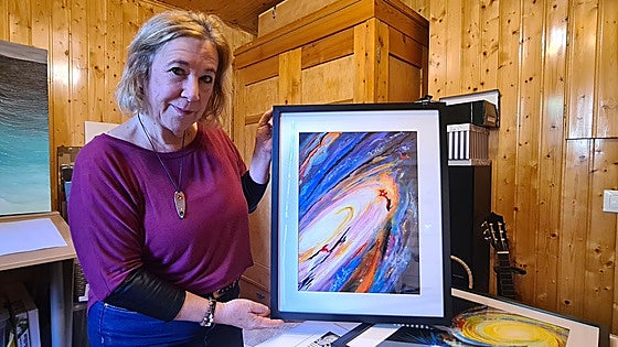 Costa del Sol artist Blanca Troughton paints galaxies