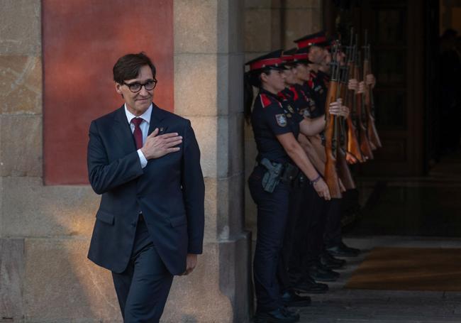 New Catalan regional president, Salvador Illa.