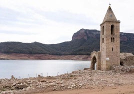 The water level at the Sau reservoir (Barcelona) dropped to 1% last March.