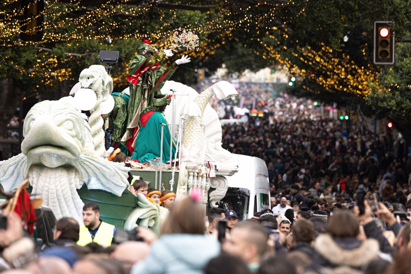 Malaga city's huge Three Kings cavalcade 2025, in pictures