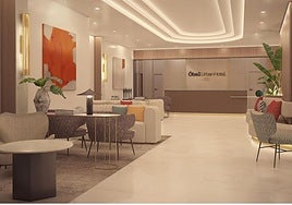 Entrance to the Hotel Óbal Urban, formerly the San Cristóbal, which was renovated under the scheme.