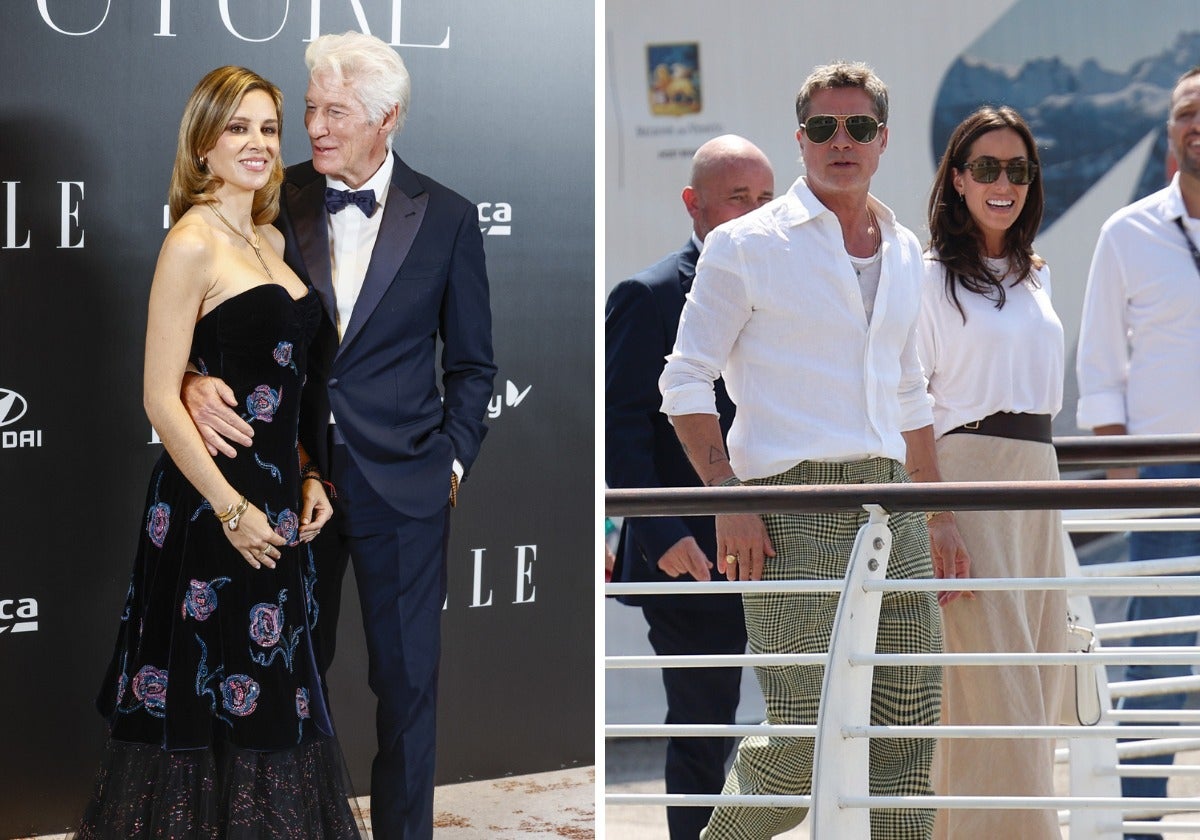 Richard Gere, Alejandra Silva, Brad Pitt and Inés de Ramón.