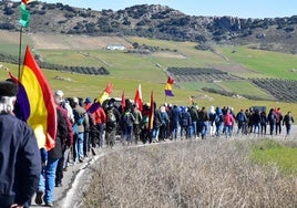 The second 'Marcha Las Huias', with hundreds of people walking through the mountains.