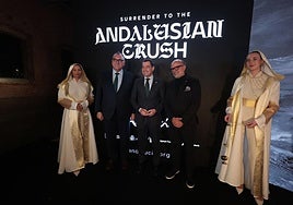 Juanma Moreno at the concert in Madrid