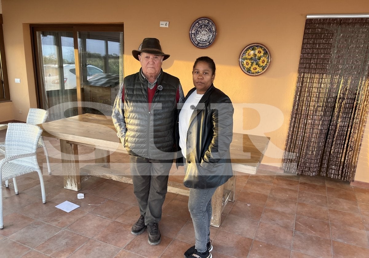 Manuel Lavao and Cleiddy Arroyo, at their home in Vélez-Málaga.