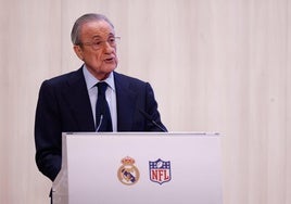 Florentino Pérez at a press conference last Friday.