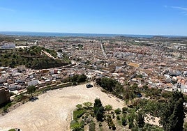 Panoramic view of Vélez-Málaga and Torre del Mar from the Fortaleza.