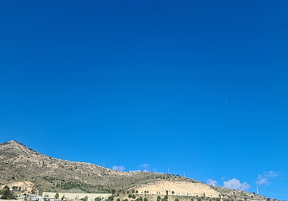View of mount Calamorro from Arroyo de la Miel.
