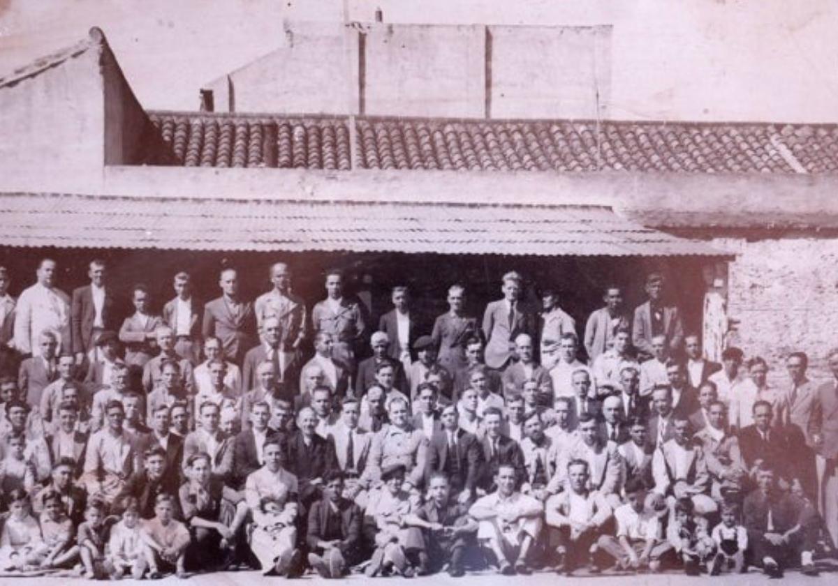 Workers outside the original Colorao factory in Huelin.