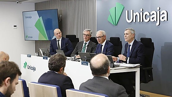 Unicaja bank records 573-million-euro profit last year, double that of 2023, and rewards shareholders with record dividend