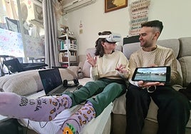 Tania used virtual reality to visit Paris from her home while accompanied by a BCM psychologist.