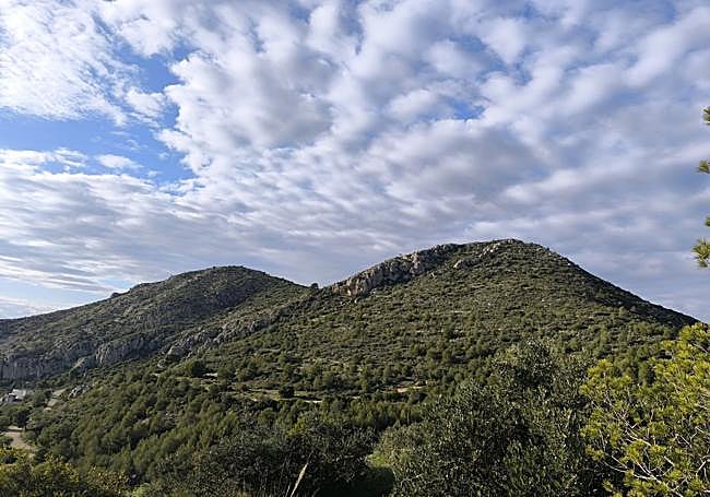 The San Antón mountains, popularly known as the 'Tetas de Málaga'.