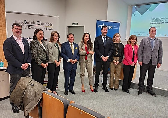 Representatives of the BCC, businesses, local authorities and the British Embassy at the event on Tuesday.