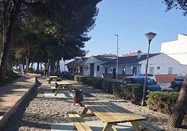 The new picnic area on Paseo José Panseco.