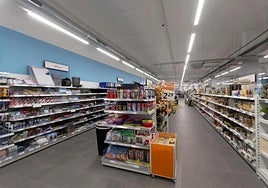 Inside one of the Action stores.